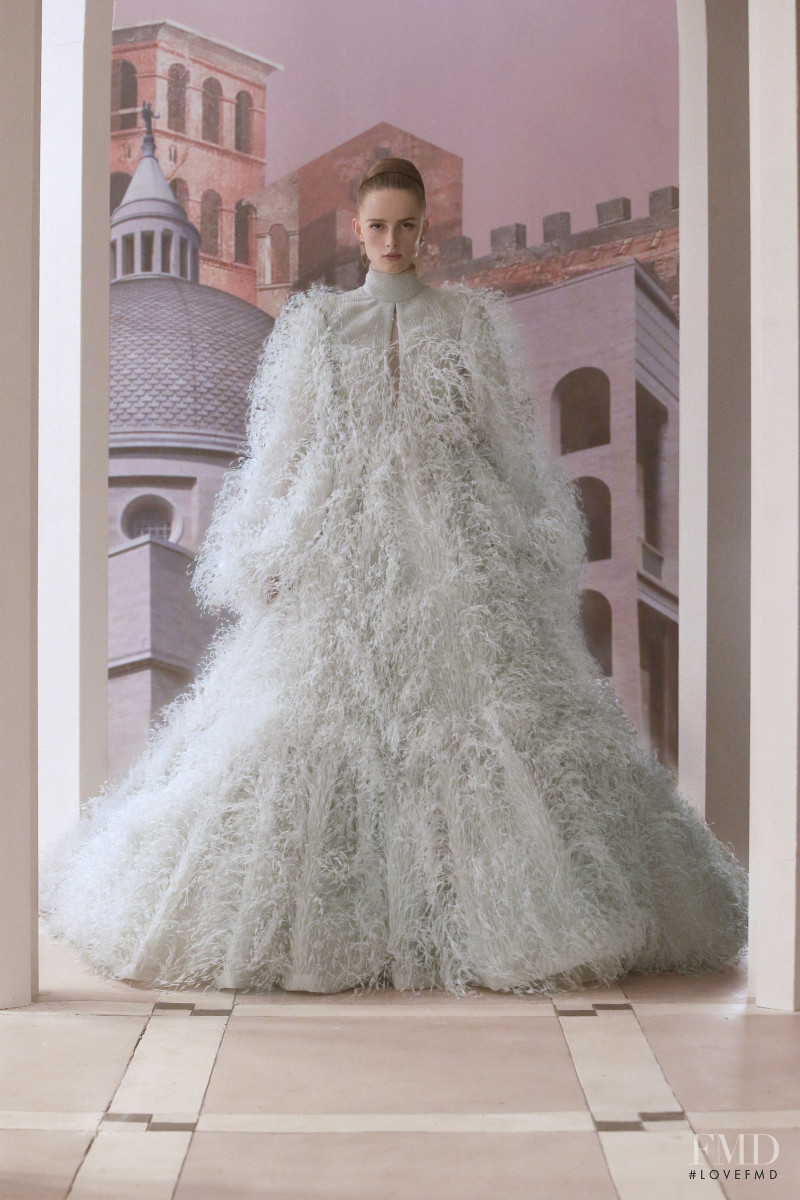 Rianne Van Rompaey featured in  the Fendi Couture fashion show for Autumn/Winter 2021
