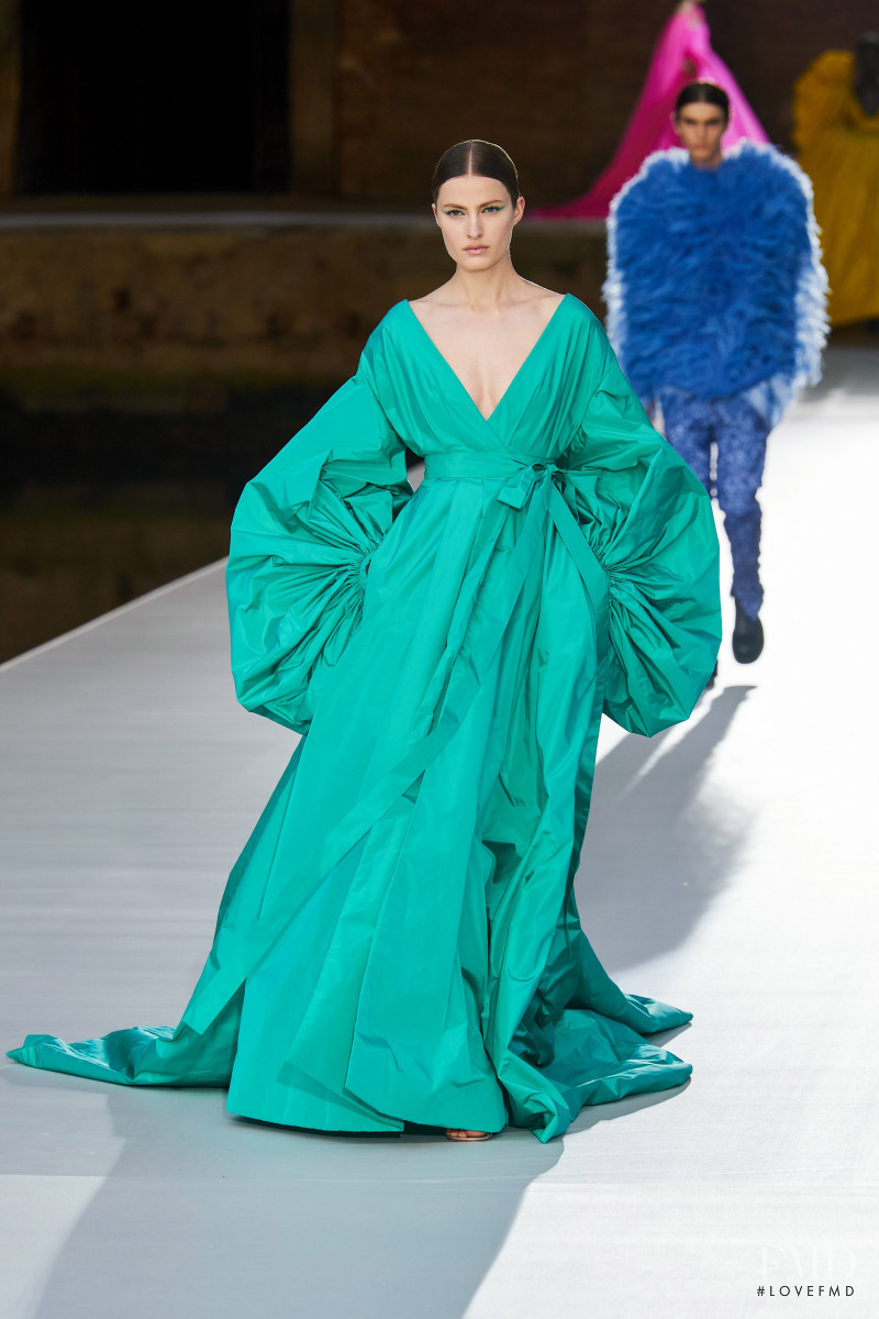 Felice Noordhoff featured in  the Valentino Couture fashion show for Autumn/Winter 2021