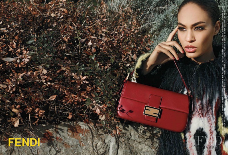 Joan Smalls featured in  the Fendi advertisement for Autumn/Winter 2012