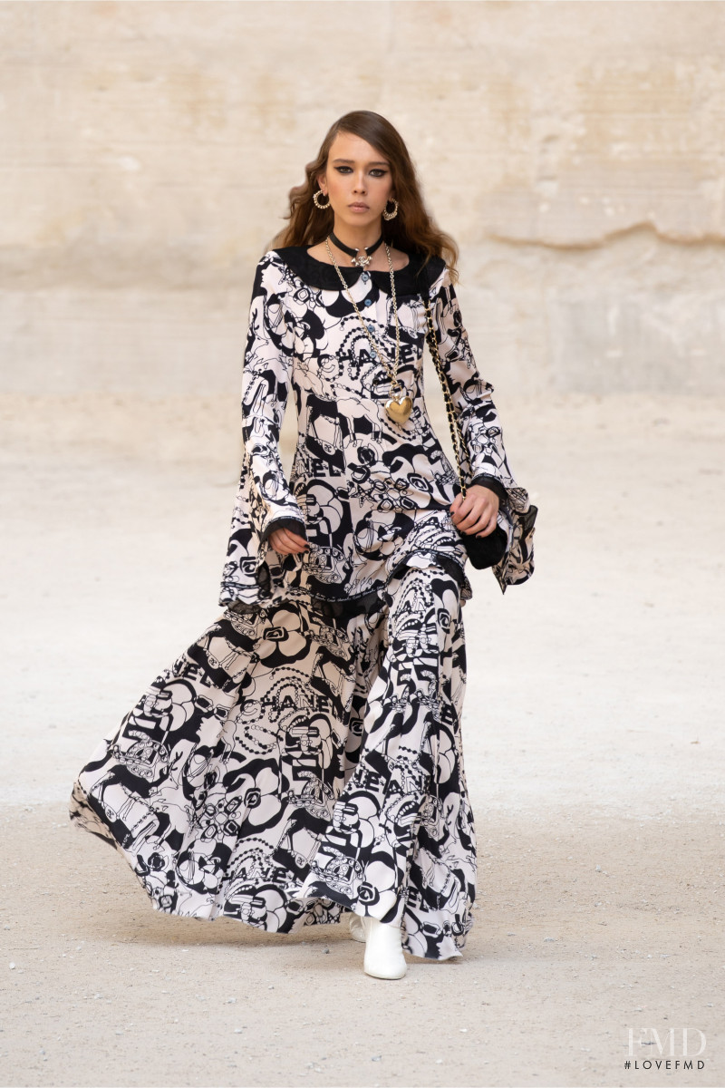 Moira Berntz featured in  the Chanel fashion show for Resort 2022
