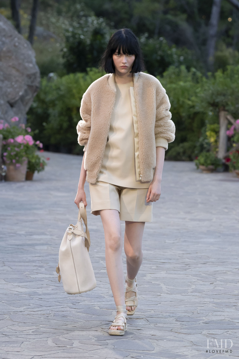 Sofia Steinberg featured in  the Max Mara fashion show for Resort 2022