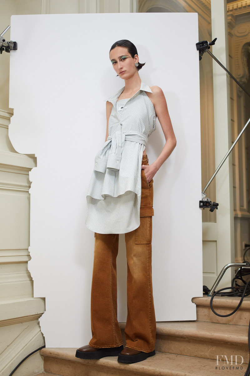 Miriam Saiz featured in  the MM6 Maison Martin Margiela lookbook for Resort 2022