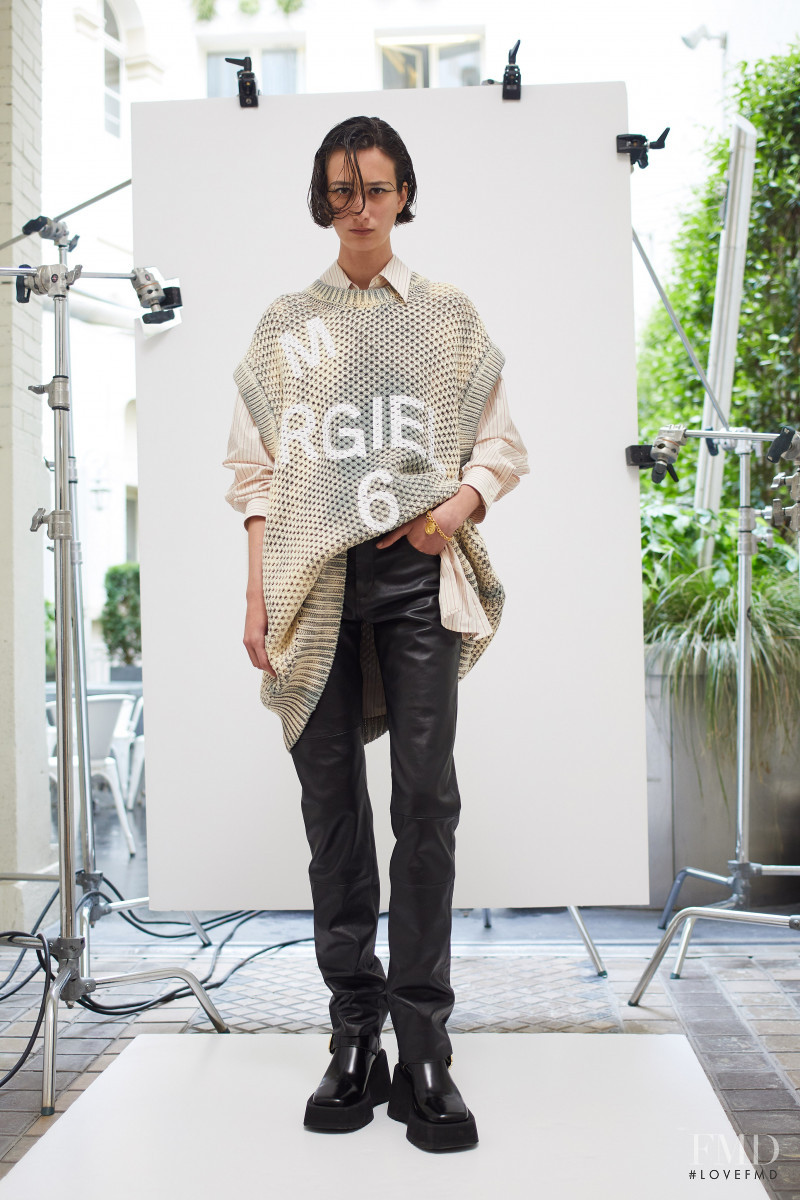 Miriam Saiz featured in  the MM6 Maison Martin Margiela lookbook for Resort 2022
