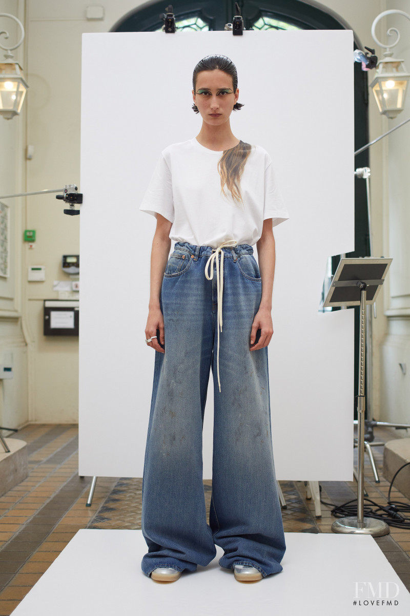 Miriam Saiz featured in  the MM6 Maison Martin Margiela lookbook for Resort 2022