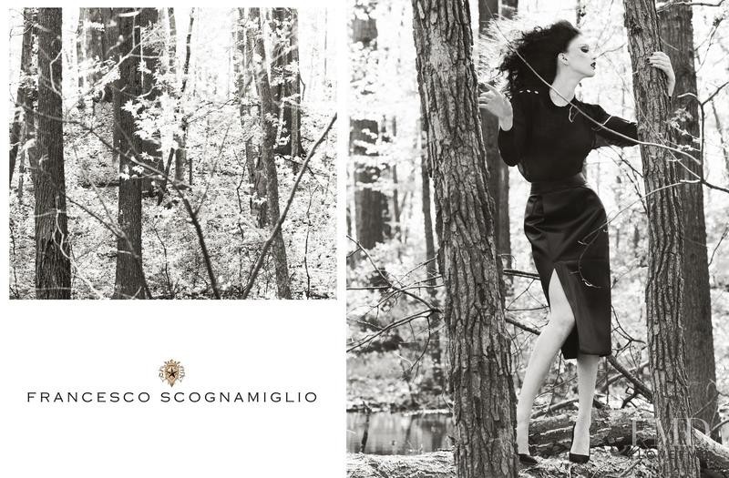 Irina Nikolaeva featured in  the Francesco Scognamiglio advertisement for Autumn/Winter 2012