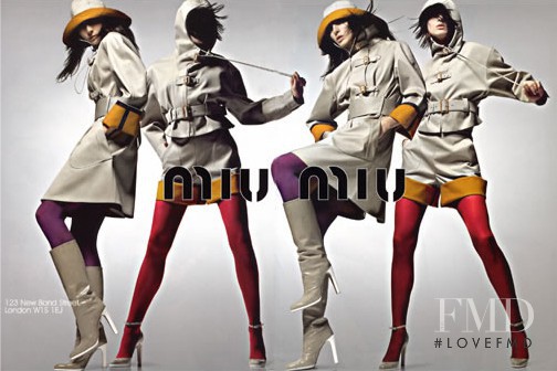Michele Hicks featured in  the Miu Miu advertisement for Autumn/Winter 2002