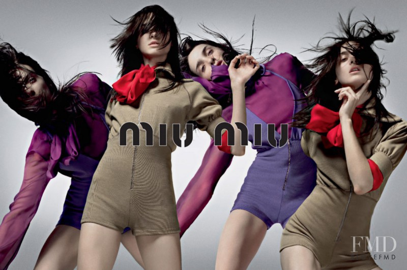 Michele Hicks featured in  the Miu Miu advertisement for Autumn/Winter 2002