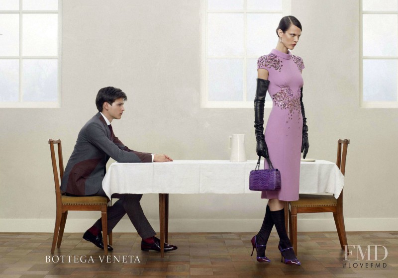 Aymeline Valade featured in  the Bottega Veneta advertisement for Autumn/Winter 2012