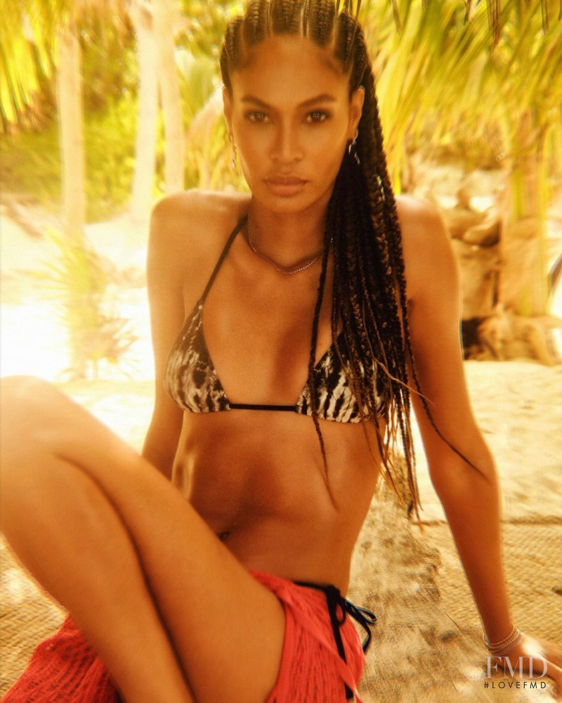 Joan Smalls featured in  the REVOLVE Tropic of C X REVOLVE advertisement for Summer 2021