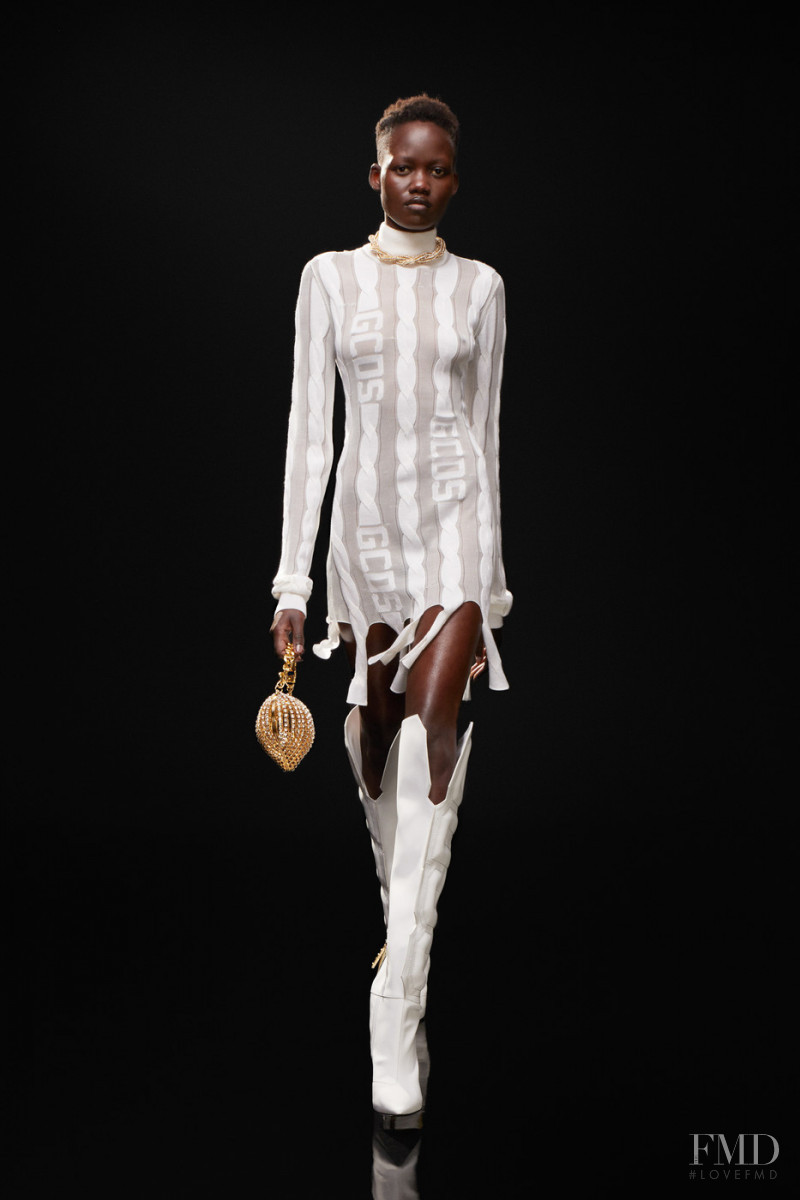 Caren Jepkemei featured in  the GCDS fashion show for Autumn/Winter 2021