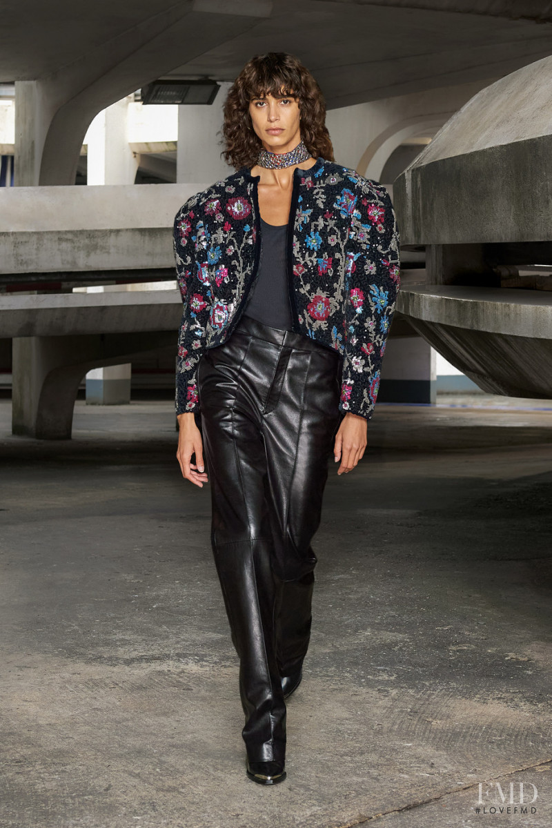 Mica Arganaraz featured in  the Isabel Marant fashion show for Autumn/Winter 2021