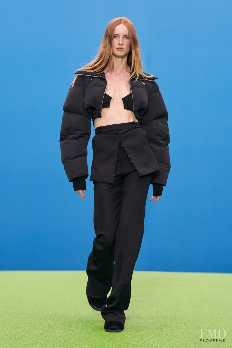 Rianne Van Rompaey featured in  the Jacquemus fashion show for Autumn/Winter 2021