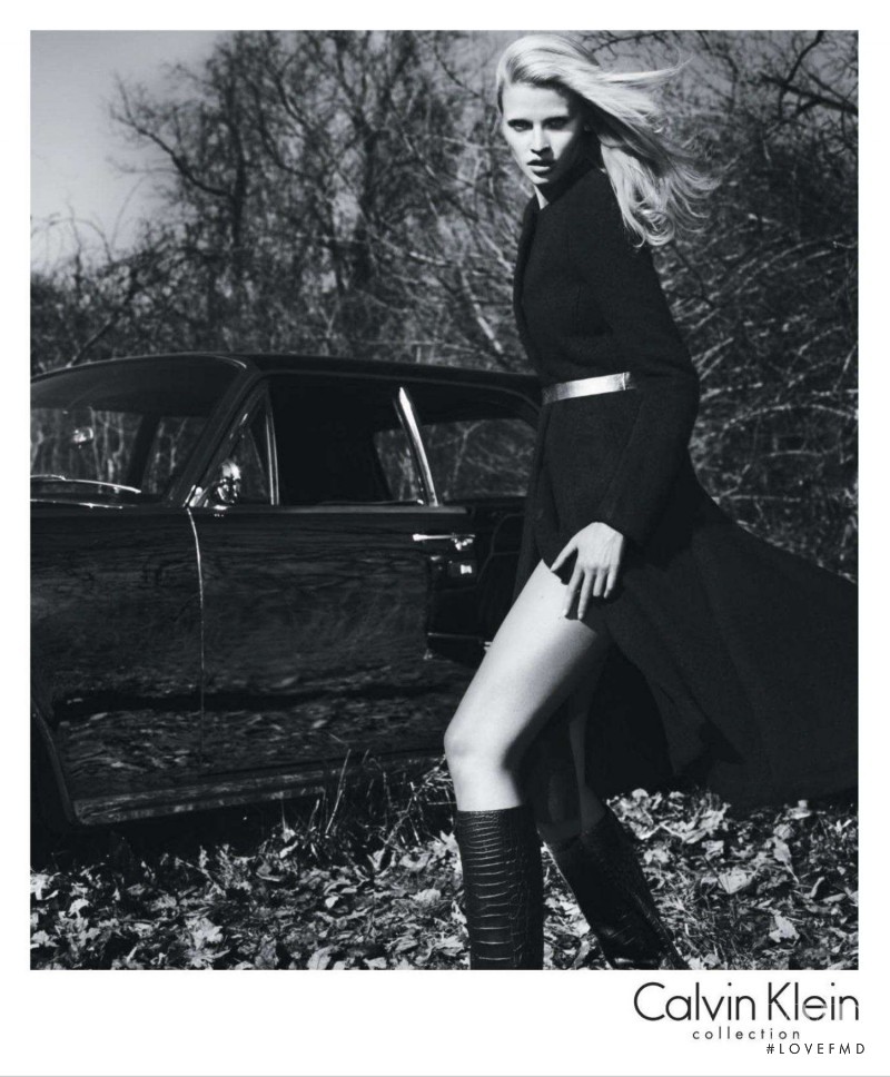 Lara Stone featured in  the Calvin Klein 205W39NYC advertisement for Autumn/Winter 2012