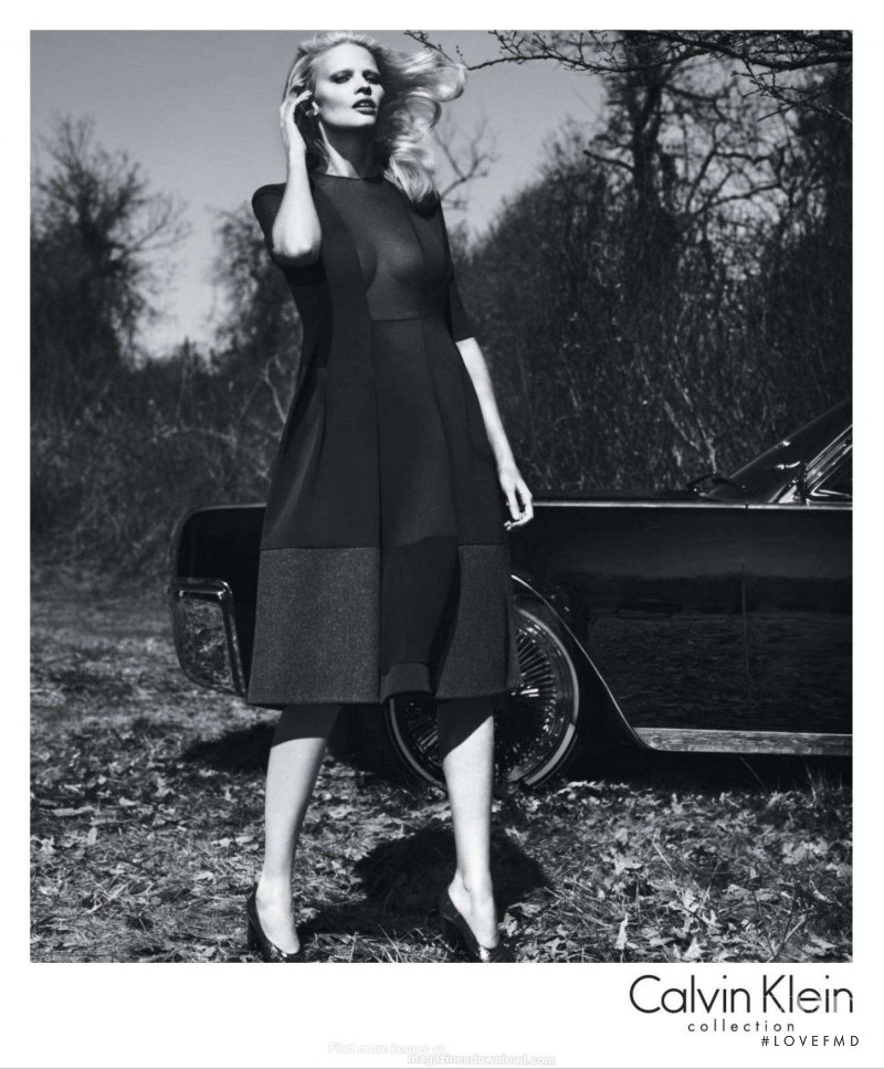 Lara Stone featured in  the Calvin Klein 205W39NYC advertisement for Autumn/Winter 2012