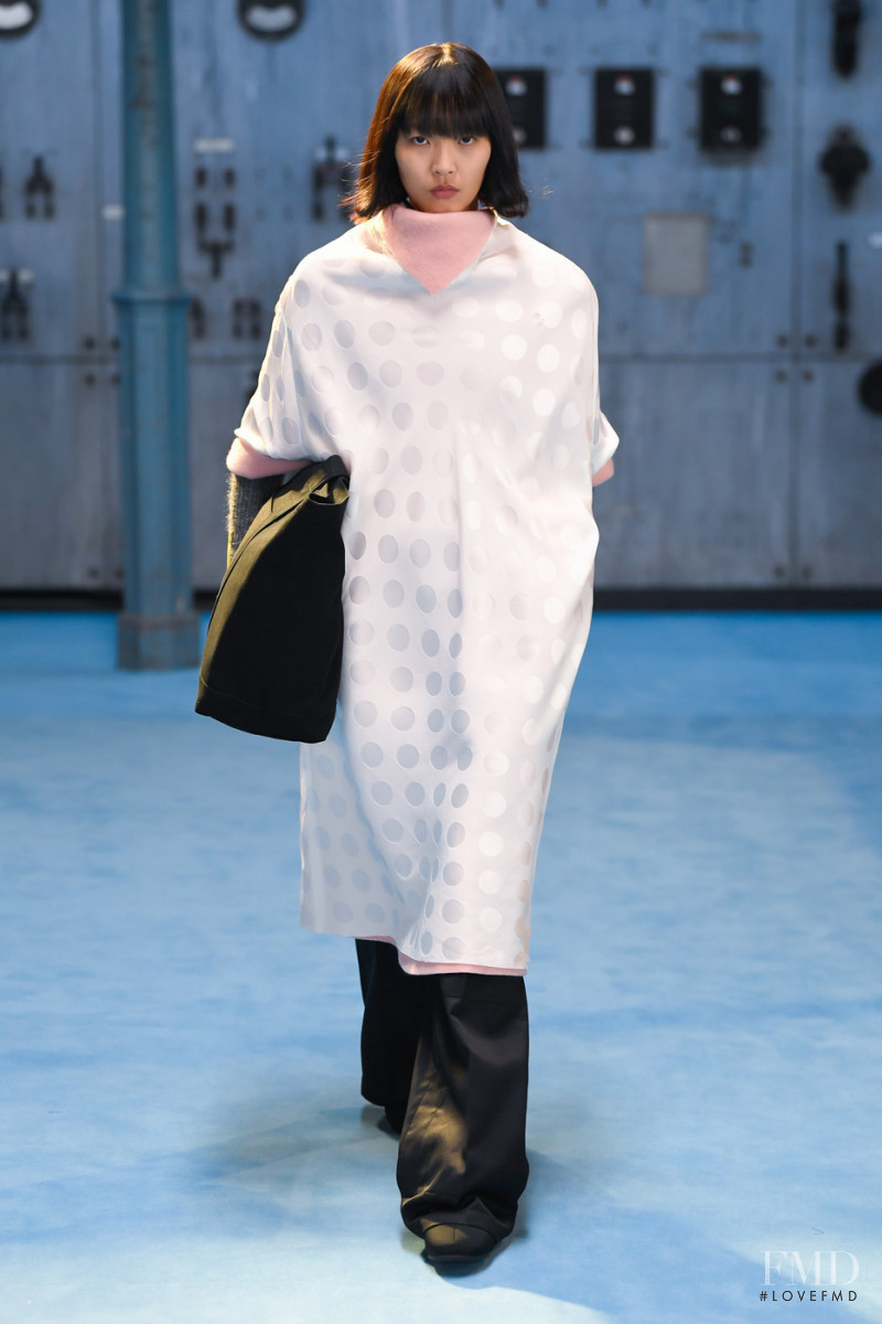 Amane Taniguchi featured in  the Raf Simons fashion show for Autumn/Winter 2021