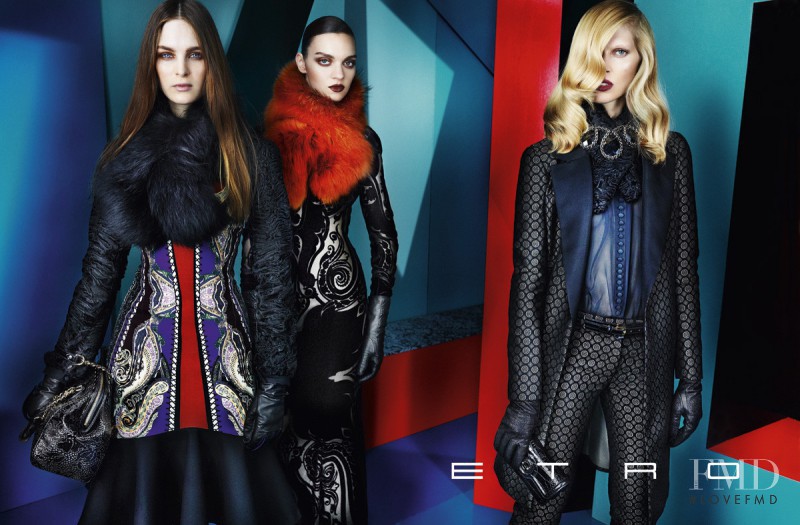 Iselin Steiro featured in  the Etro advertisement for Autumn/Winter 2012