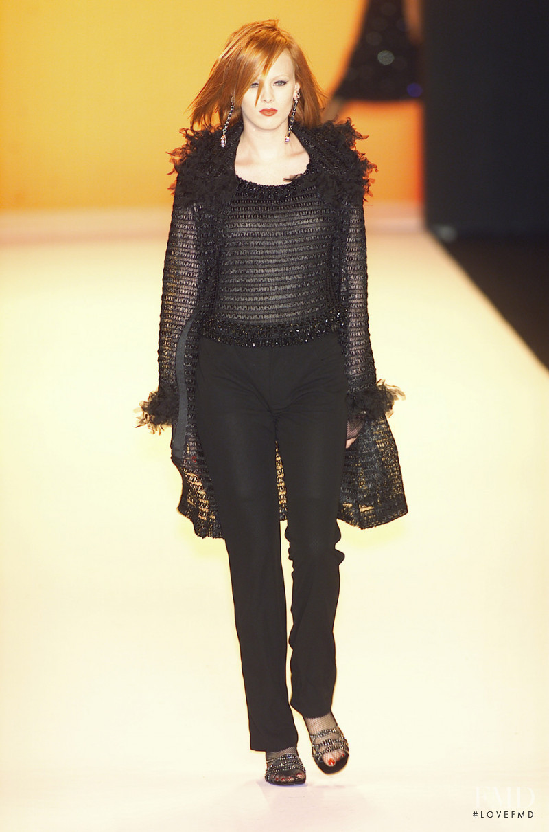 Karen Elson featured in  the Anna Sui fashion show for Spring/Summer 2001