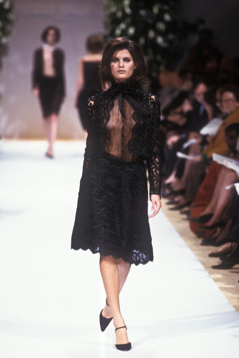 Isabeli Fontana featured in  the Balmain fashion show for Spring/Summer 2001