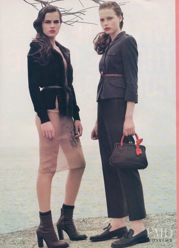 Liliane Ferrarezi featured in  the Miu Miu advertisement for Autumn/Winter 2003