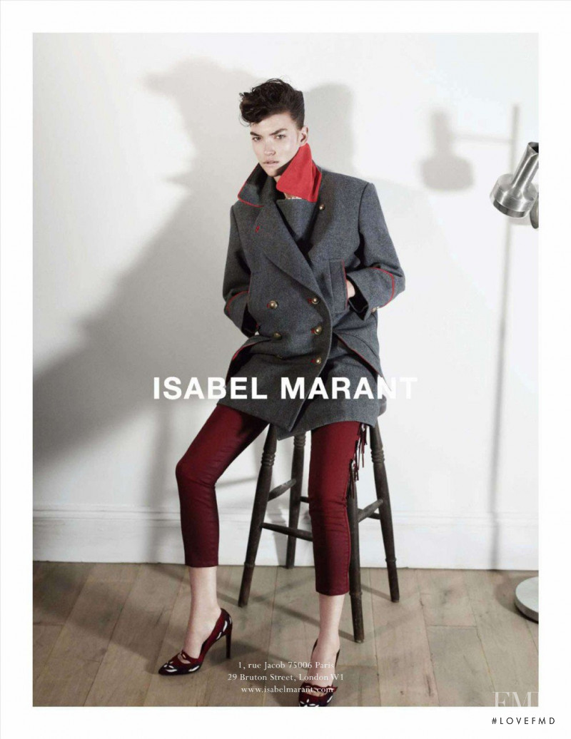 Arizona Muse featured in  the Isabel Marant advertisement for Autumn/Winter 2012