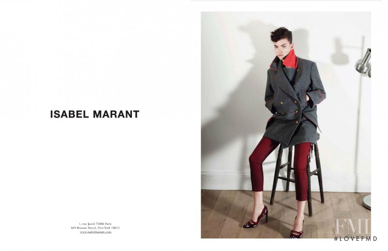 Arizona Muse featured in  the Isabel Marant advertisement for Autumn/Winter 2012