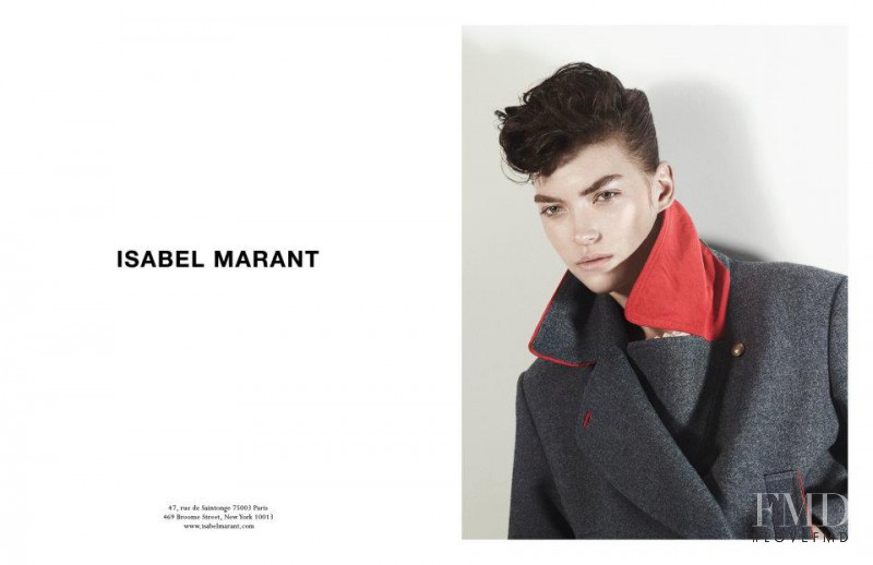 Arizona Muse featured in  the Isabel Marant advertisement for Autumn/Winter 2012