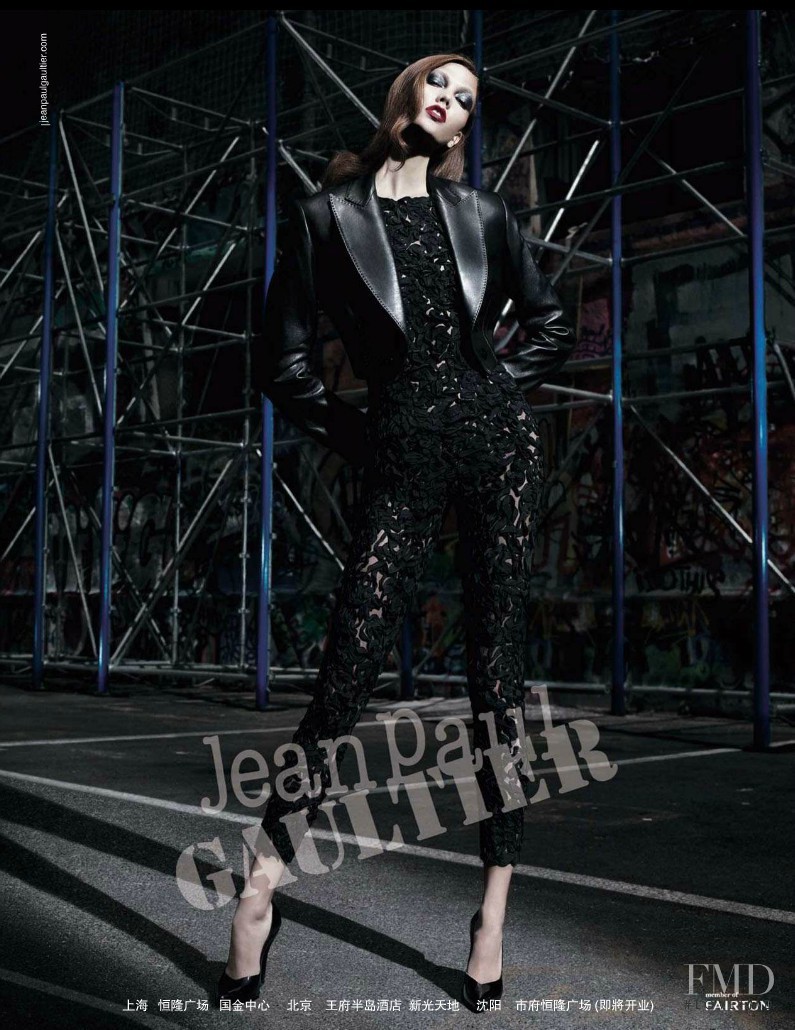 Karlie Kloss featured in  the Jean-Paul Gaultier advertisement for Autumn/Winter 2012