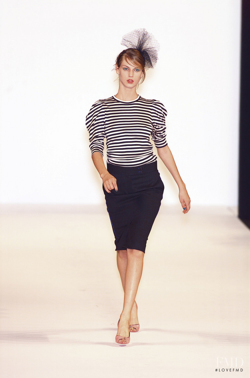 Angela Lindvall featured in  the Marc Jacobs fashion show for Spring/Summer 2001