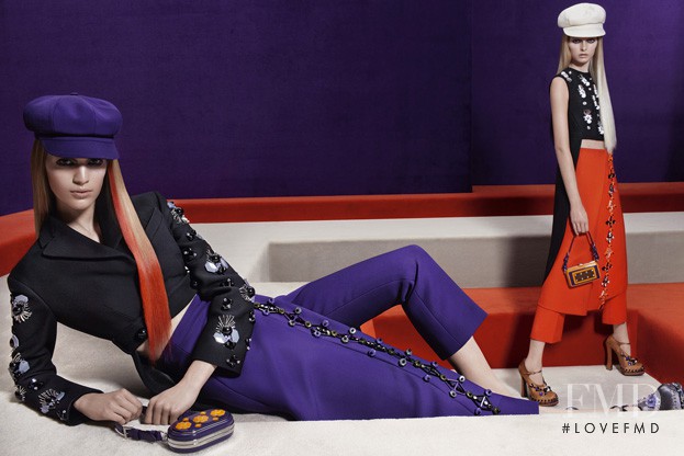 Elza Luijendijk Matiz featured in  the Prada advertisement for Autumn/Winter 2012