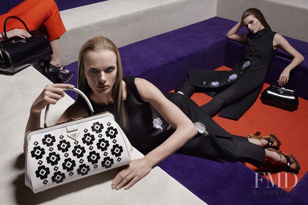 Elza Luijendijk Matiz featured in  the Prada advertisement for Autumn/Winter 2012