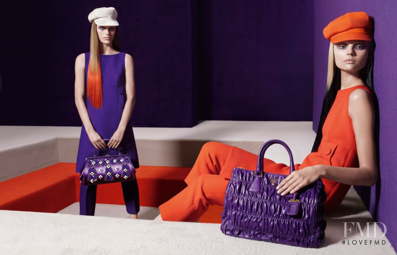 Madison Headrick featured in  the Prada advertisement for Autumn/Winter 2012