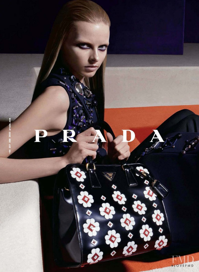 Elza Luijendijk Matiz featured in  the Prada advertisement for Autumn/Winter 2012