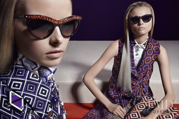 Elza Luijendijk Matiz featured in  the Prada advertisement for Autumn/Winter 2012