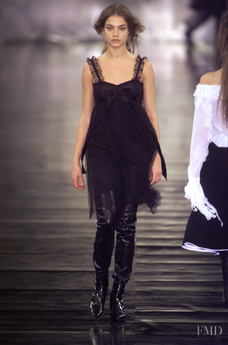 Natalia Vodianova featured in  the Anna Molinari fashion show for Autumn/Winter 2001