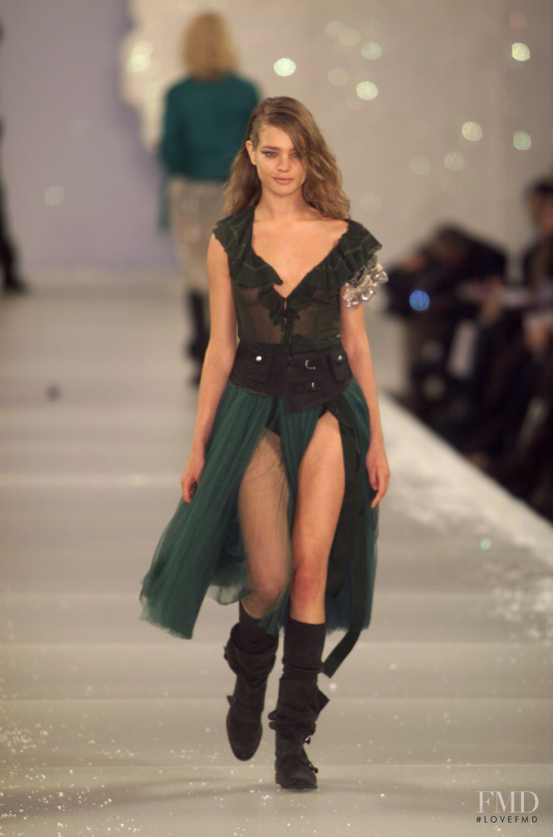 Natalia Vodianova featured in  the Blumarine fashion show for Autumn/Winter 2001