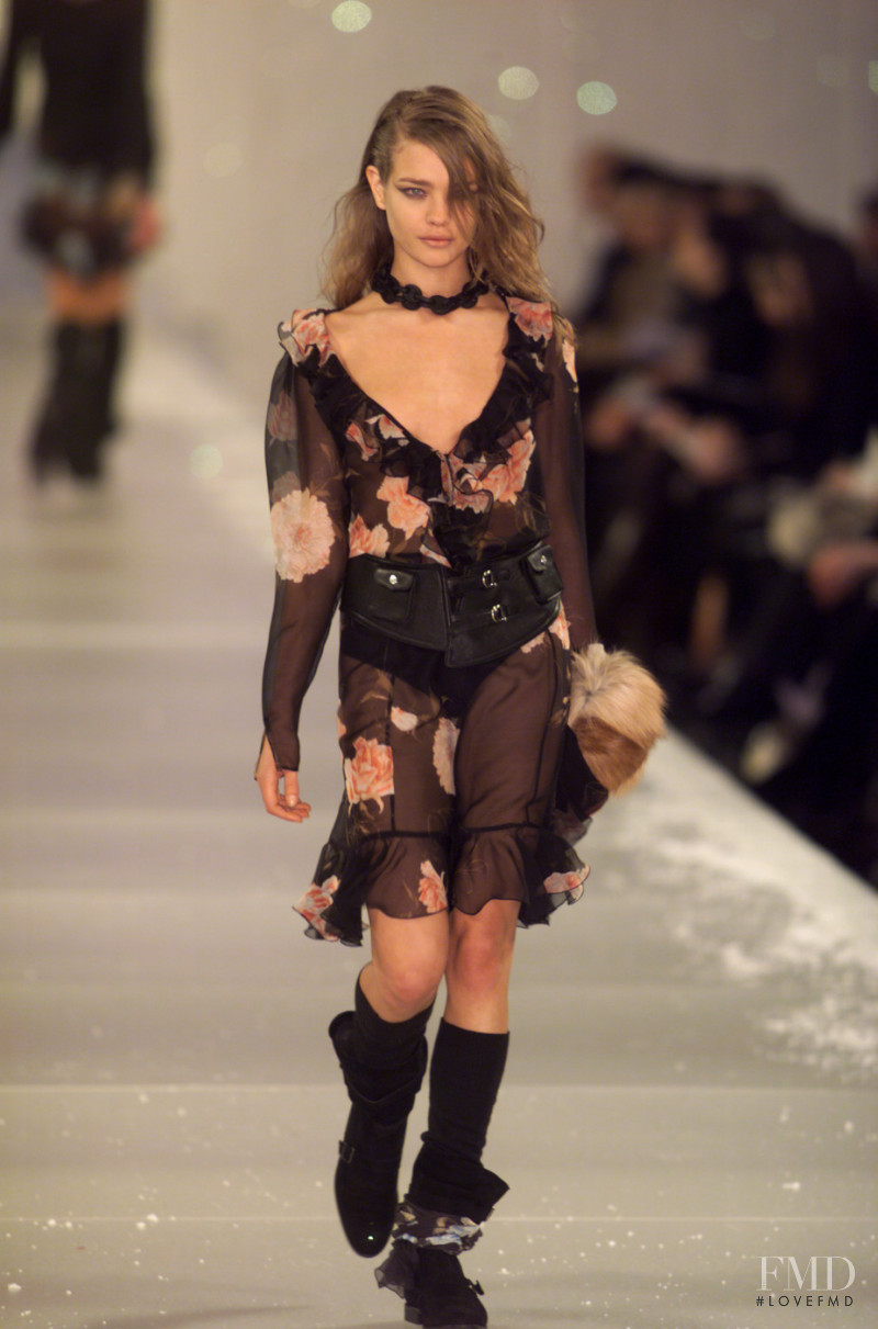 Natalia Vodianova featured in  the Blumarine fashion show for Autumn/Winter 2001