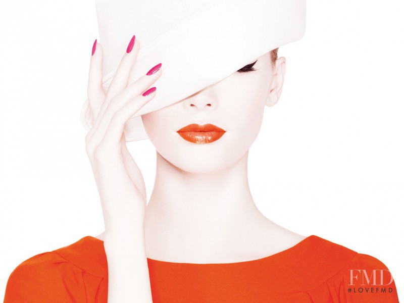 Julia Hafstrom featured in  the Dior Beauty Summer Mix Collection advertisement for Summer 2012