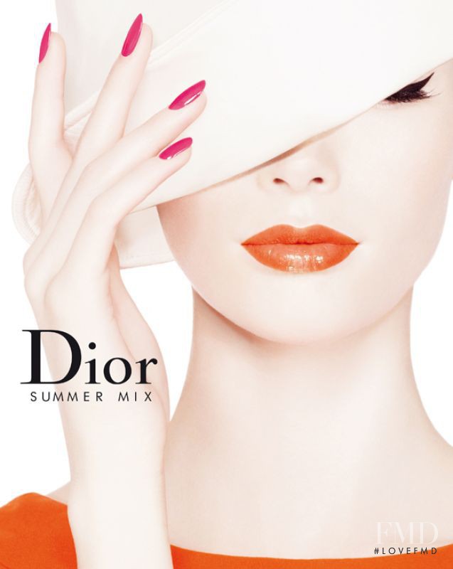 Julia Hafstrom featured in  the Dior Beauty Summer Mix Collection advertisement for Summer 2012