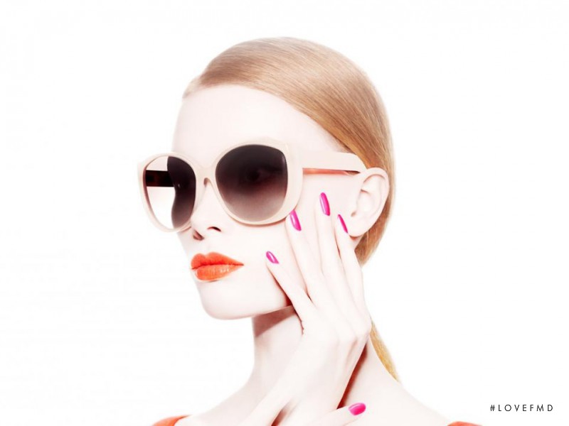 Julia Hafstrom featured in  the Dior Beauty Summer Mix Collection advertisement for Summer 2012