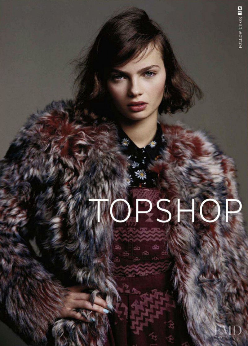 Moa Aberg featured in  the Topshop advertisement for Autumn/Winter 2012