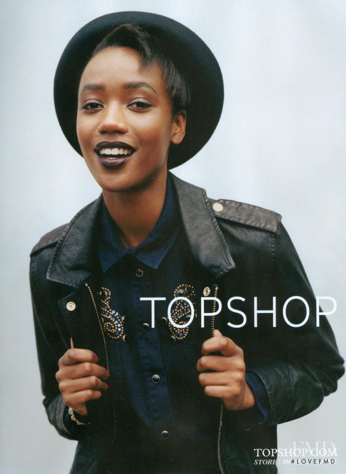 Nadja Giramata featured in  the Topshop advertisement for Autumn/Winter 2012