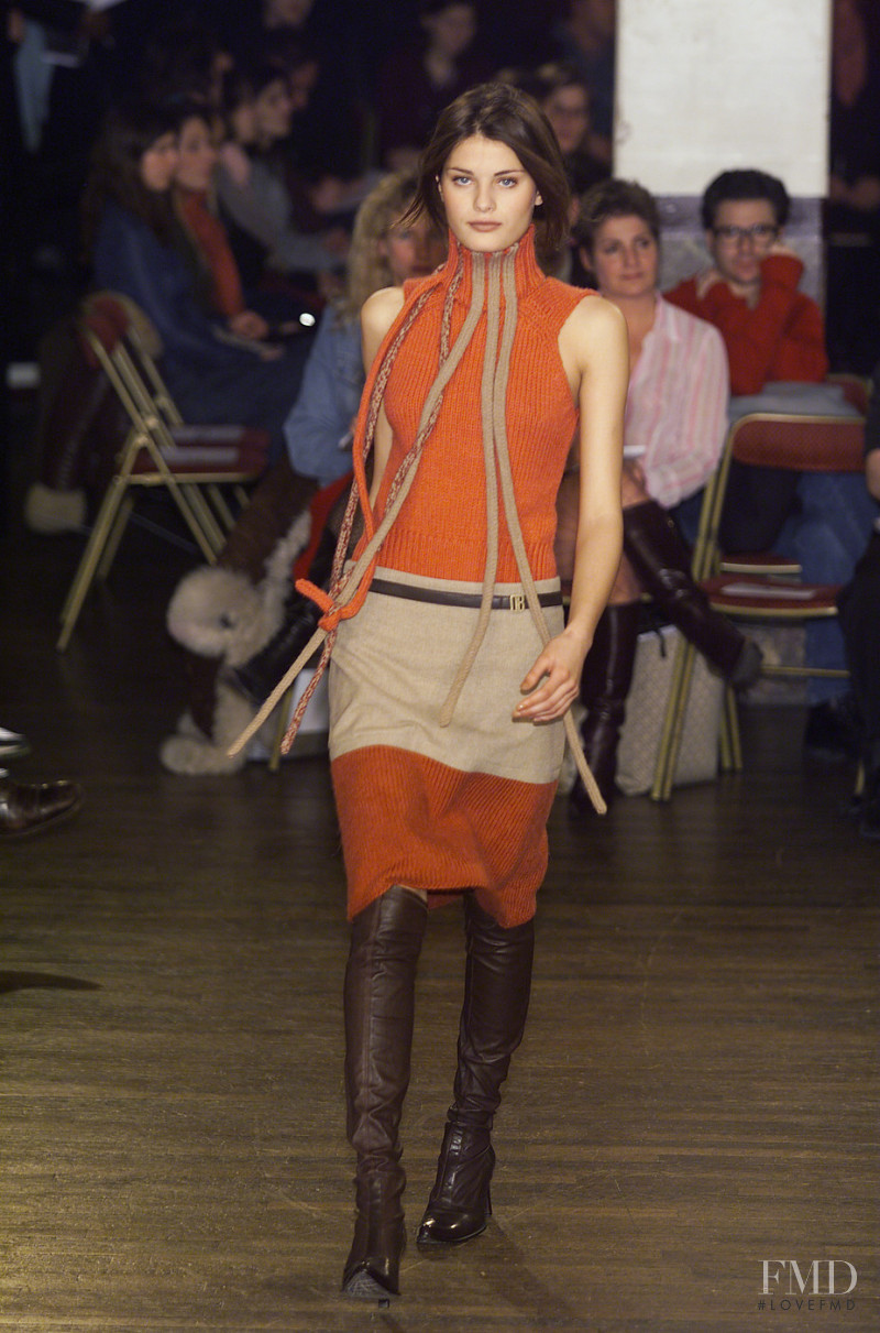 Isabeli Fontana featured in  the Dirk Bikkembergs fashion show for Autumn/Winter 2001