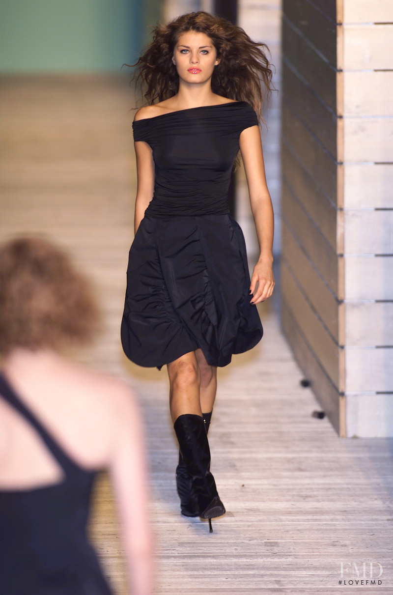Isabeli Fontana featured in  the Versus fashion show for Spring/Summer 2001