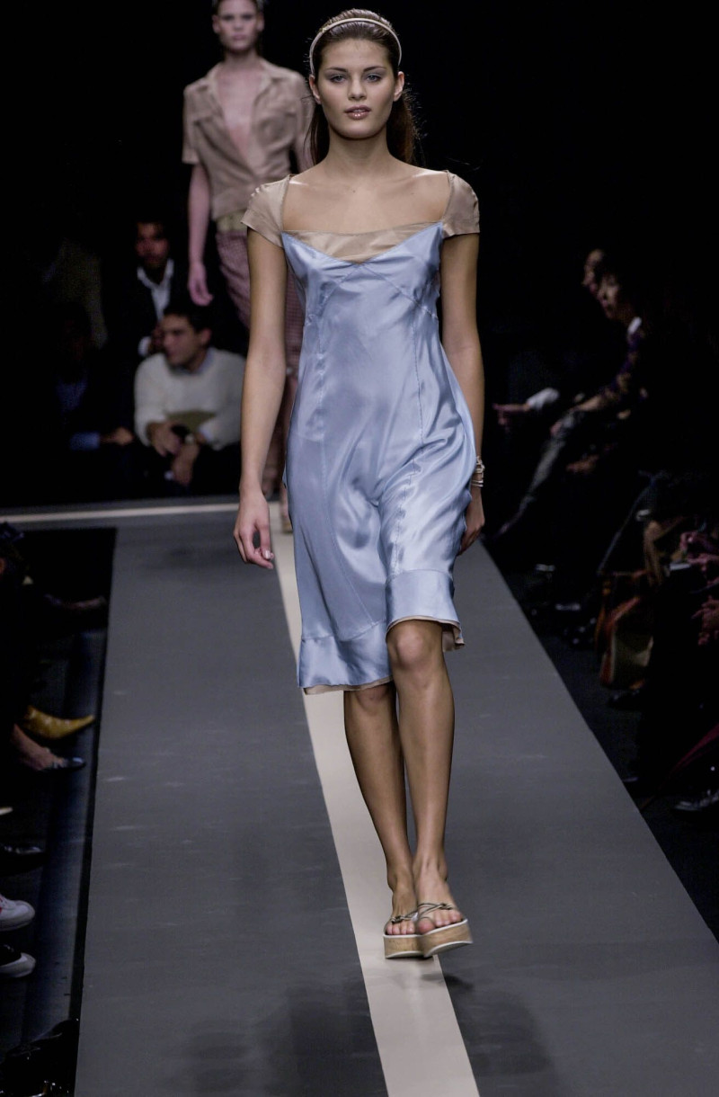 Isabeli Fontana featured in  the Philosophy di Lorenzo Serafini fashion show for Spring/Summer 2001