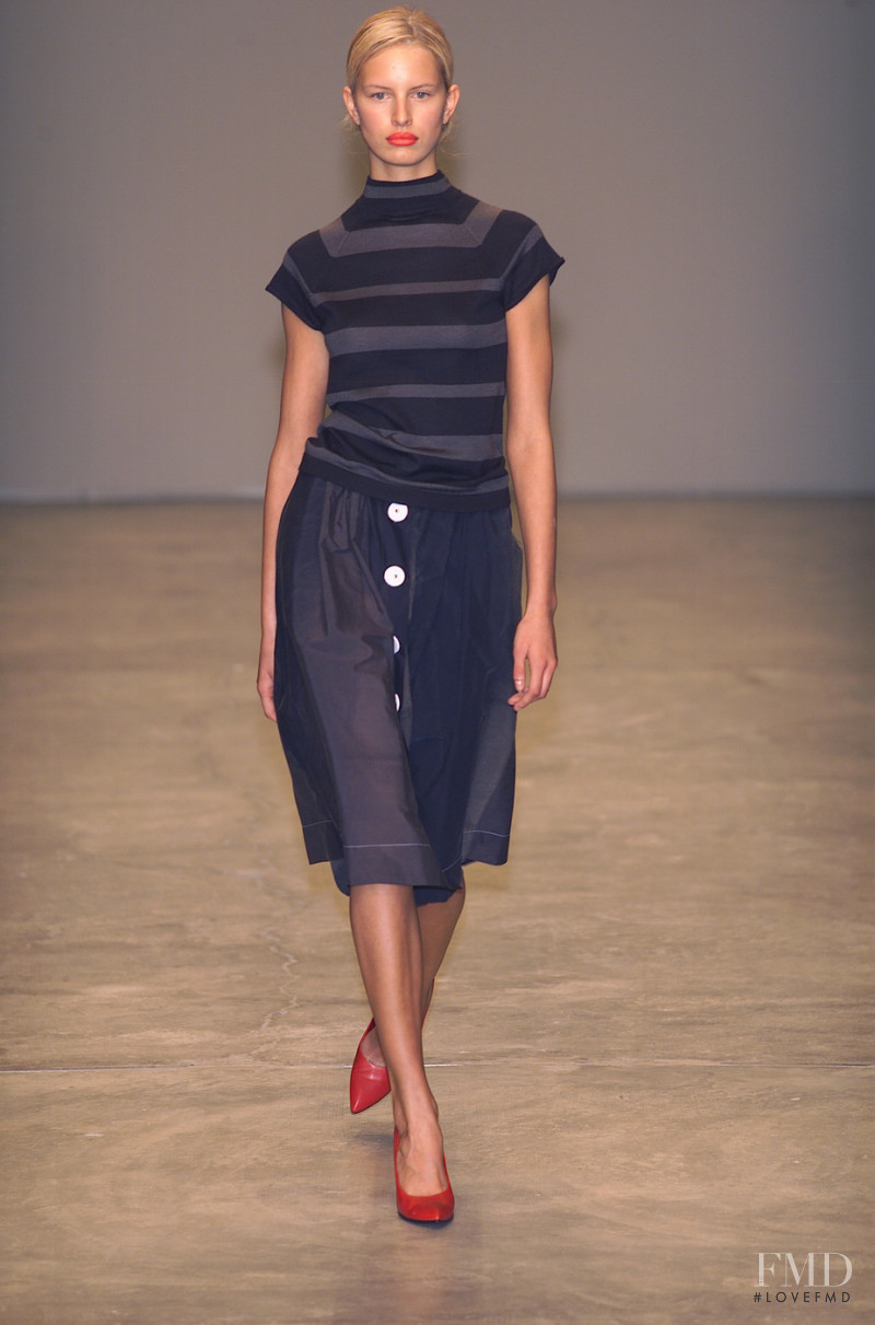Karolina Kurkova featured in  the Prada fashion show for Spring/Summer 2001