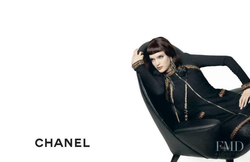 Mirte Maas featured in  the Chanel advertisement for Autumn/Winter 2010