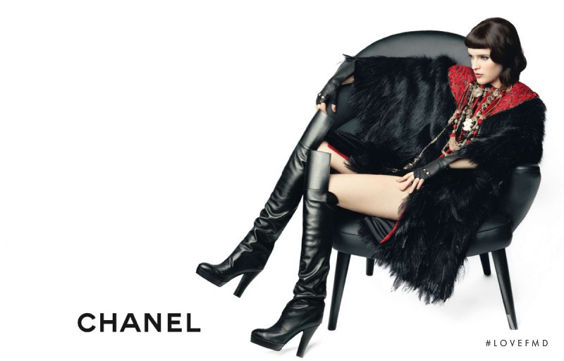 Mirte Maas featured in  the Chanel advertisement for Autumn/Winter 2010