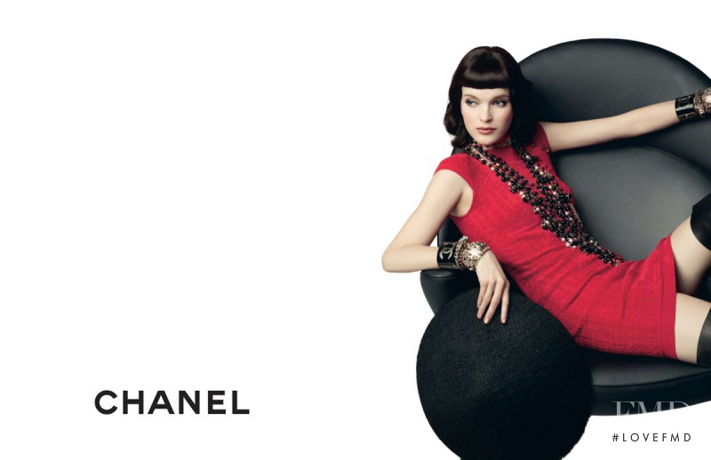Mirte Maas featured in  the Chanel advertisement for Autumn/Winter 2010