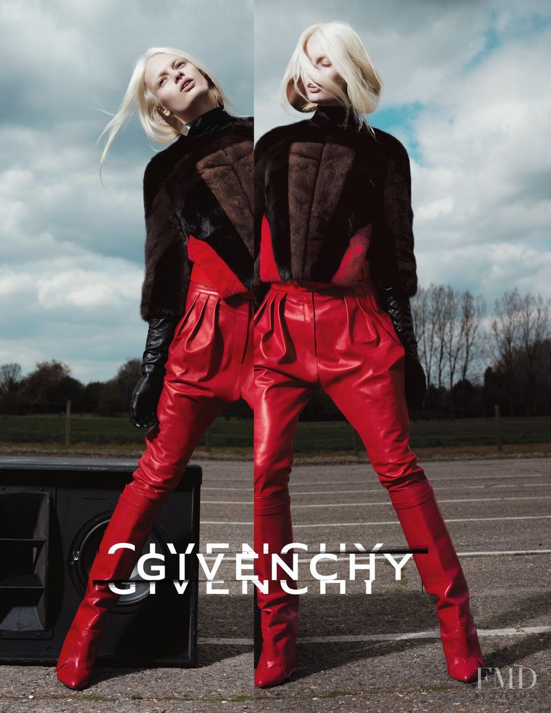 Stef van der Laan featured in  the Givenchy advertisement for Autumn/Winter 2012