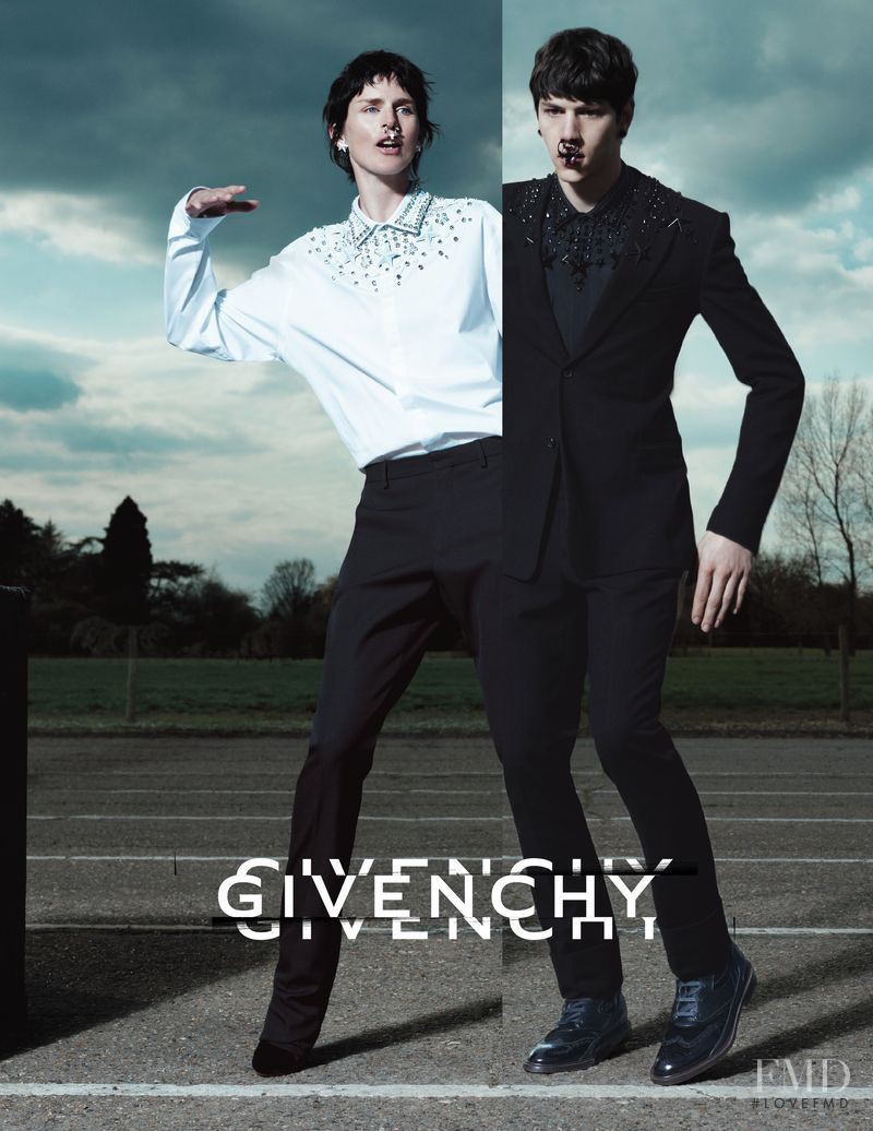 Simone Nobili featured in  the Givenchy advertisement for Autumn/Winter 2012